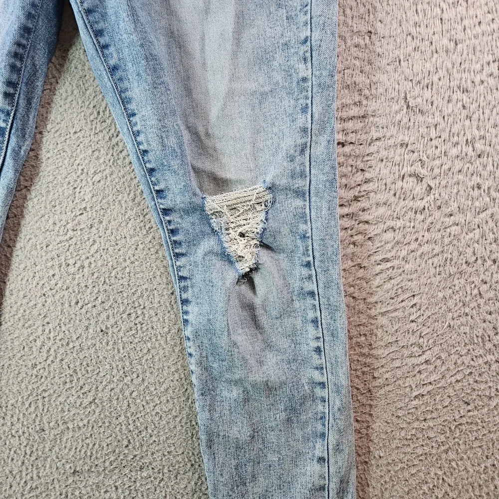 True Religion‎ Jeans Men 33 x 29 Halle High Rise Super Skinny Raw Hem Distressed